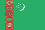 National flag of Turkmenistan